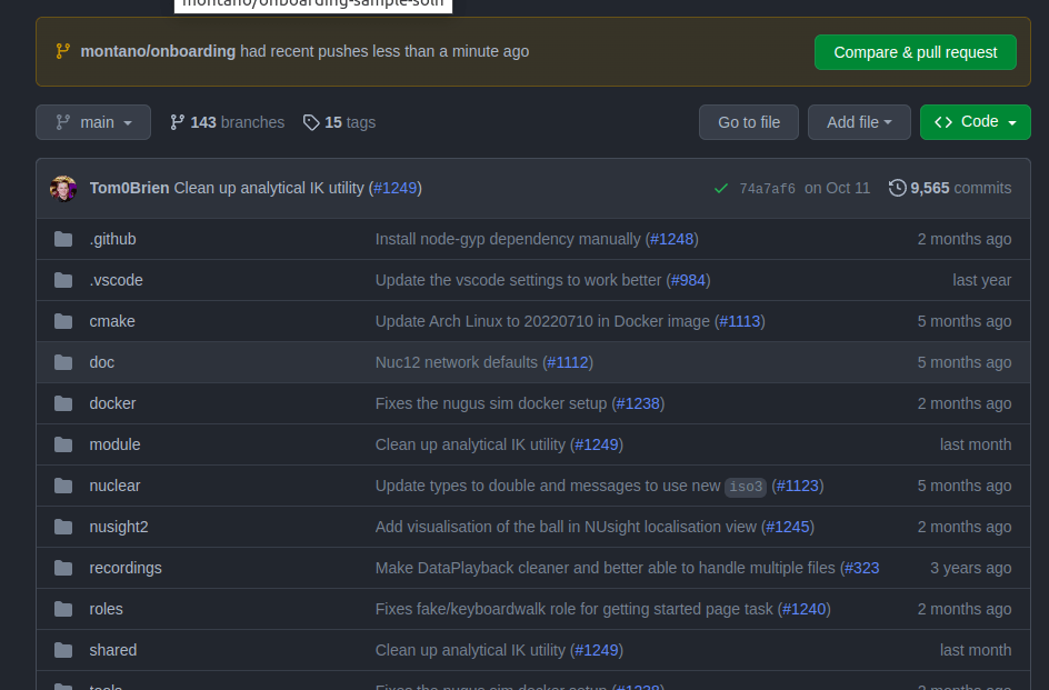 Compare and Pull Request